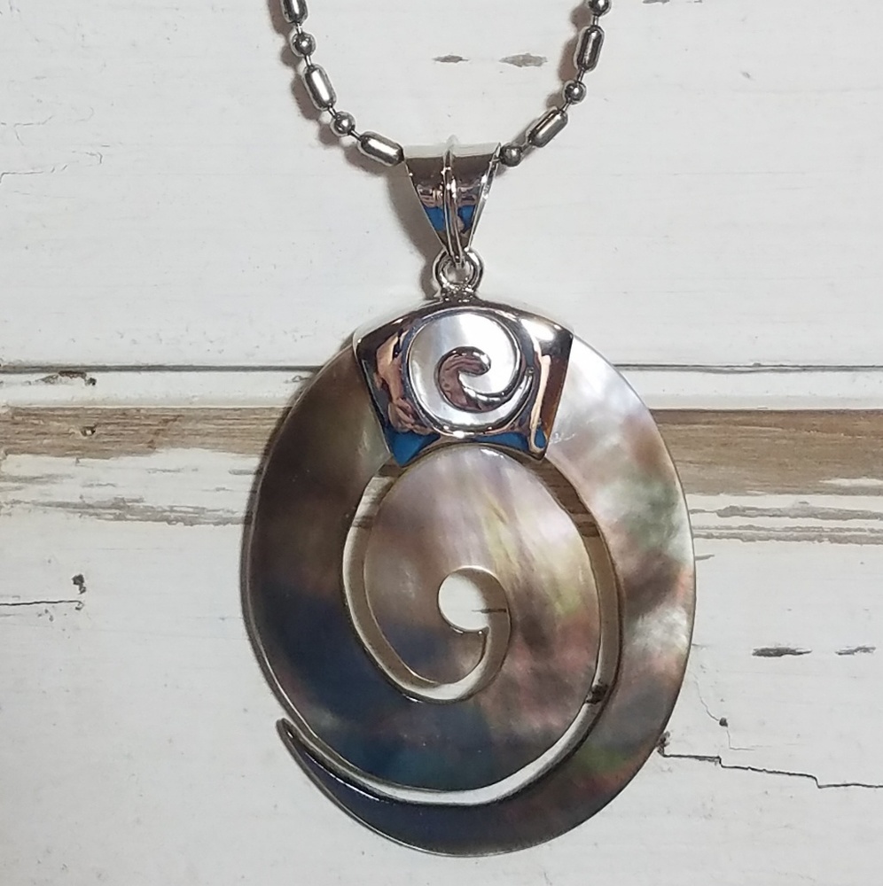 Abalone Shell Pendant Necklace